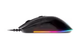 SteelSeries Rival 3 mouse in Black, left side