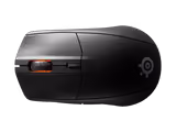 SteelSeries Rival 3 Wireless mouse in Black, top view
