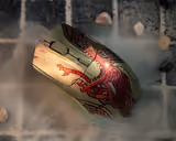 SteelSeries CS2 Dragon Lore Edition mouse in Dragon Lore, top view