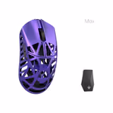 WLMOUSE Beast X Max mouse in Purple, left side