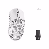 WLMOUSE Beast X Max mouse in White, left side