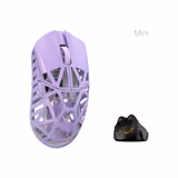 WLMOUSE Beast X Mini Pro mouse in Purple, left side