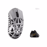 WLMOUSE Beast X Mini Pro mouse in Silver, left side